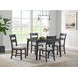 Mendoza Black and Gray Upholstered 5 Piece Dining Set