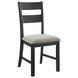 Mendoza Black and Gray Upholstered 5 Piece Dining Set
