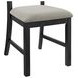 Mendoza Black and Gray Upholstered 5 Piece Dining Set