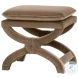Gaston Caramel Velvet Ottoman