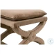 Gaston Caramel Velvet Ottoman