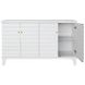 Gates Matte White Lacquer 4 Door Buffet
