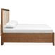 Callisto Bourbon Brown and Santa Cruz King Upholstered Storage Panel Bed