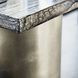 Linea Black Forest Marble And Textured Graphite Metal Desk
