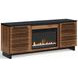 Graceland Bourbon and Black 69" TV Stand with Fireplace