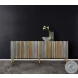 Phoenix Aluminum And Gold Credenza