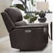 Easton Steamboat Brown Leather Zero Gravity Power Recliner with USB Charging