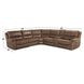 Lehi Brown Modular Manual Reclining Sectional with USB Charging