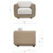Soma Natural Upholstered Outdoor Accent Chair