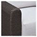Soma Gray and Dark Brown 100" Outdoor Sofa