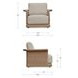 Meredith Beige Upholstered Outdoor Accent Chair