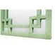 Geneva Greek Key Sage Green Rectangular Wall Mirror