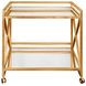 Gerard Gold Leaf Bar Cart