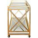 Gerard Gold Leaf Bar Cart