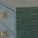 Getty Dyed Green Grasscloth 3 Drawer Chest