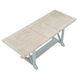 Darcy Beige and Mint Green 82" Extendable Rectangular Counter Height Table