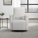 Trenton Acadia White Manual Swivel Glider Recliner with Pillows