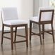 Canton White Upholstered Back Counter Height Chair Set of 2