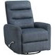 Takami Blue Swivel Recliner