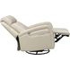 Gilbert Troy Cream Leather Swivel Glider Triple Power Recliner with Power Lumbar and USB Charging