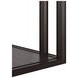 Glaze Cola Rectangular Glass Top End Table