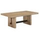 Aubrey Brown Rectangular Coffee Table