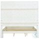 Luciana Semi Transparent Creamy White King Upholstered Panel Bed