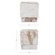 Layla Breccia Square Marble Top Side Table