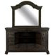 Bellamy Peppercorn 8 Drawer Dresser with Arched Mirror