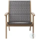 Radius Gray Performance Fabric Outdoor Patio Arm Chair Set Of 2