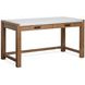 Foxrun Hollow Sierra Brown and White 60" Marble Top Writing Desk