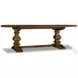 Archivist Dark Wood Trestle Extendable Dining Table