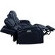 Glenwood Rainer Ocean Leather 78" Lay Flat Power Reclining Console Loveseat with Power Lumbar and USB Charging