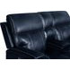 Glenwood Rainer Ocean Leather 78" Lay Flat Power Reclining Console Loveseat with Power Lumbar and USB Charging