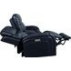 Glenwood Rainer Ocean Leather 78" Lay Flat Power Reclining Console Loveseat with Power Lumbar and USB Charging