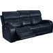 Glenwood Rainer Ocean Leather 88" Lay Flat Power Reclining Sofa with Power Lumbar and USB Charging