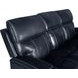 Glenwood Rainer Ocean Leather 88" Lay Flat Power Reclining Sofa with Power Lumbar and USB Charging