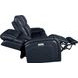 Glenwood Rainer Ocean Leather 88" Lay Flat Power Reclining Sofa with Power Lumbar and USB Charging