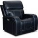 Glenwood Rainer Ocean Leather Lay Flat Power Recliner with Power Lumbar and USB Charging