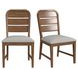 Thorin Light Gray Upholstered Dining Side Chair Set of 2
