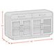 Thorin Brown 4 Glass Door Server