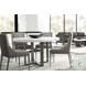 Merrion Bone and Gray Mist 54" Round Dining Table