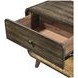Rex Walnut 1 Drawer Open Nightstand