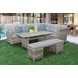 Malia Gray 59" Rectangular Outdoor Patio Dining Table