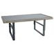 Antigua Gun Metal Brown and Gray Outdoor Rectangular Height Adjustable Cocktail Table
