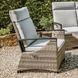 Antigua Gun Metal Brown and Gray Upholstered Outdoor Armchair
