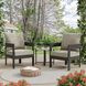 Lotus Black and Light Brown 3 Piece Outdoor Patio Set