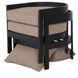 Lotus Black and Light Brown 3 Piece Outdoor Patio Set