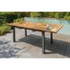 Mackay Gun Metal and Natural Teak 84" Extendable Rectangular Outdoor Dining Room Set