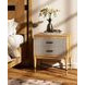 Loft Brown and Gray 2 Drawer Nightstand